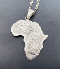 Image 1 of African Owl Pendant (Medium)