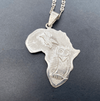 Image 2 of African Owl Pendant (Medium)