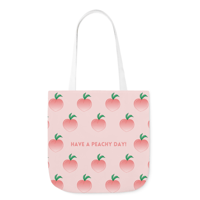 Image 1 of Pink Peach Canvas Tote