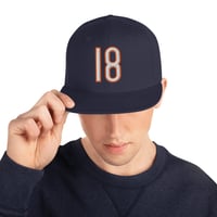 Image 3 of Number 18 - Snapback Hat