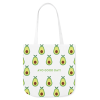 Image 1 of White Avocado Canvas Tote