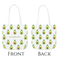 Image 2 of White Avocado Canvas Tote