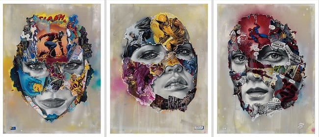 Sandra Chevrier Triptyque la Cage Collection de 3 Print Edition limitée
