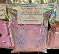 Image 2 of Pixie Dust and Faerie Rocks Fizzy, Sparkly, Bath Bomb Crumbles, Dust and Salt Soak