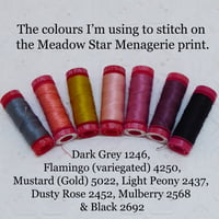 Image 1 of Aurifil Thread Pack - Meadow Star Menagerie Print