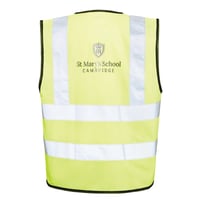 Image 2 of St Mary's School, Cambridge High Visibility Waistcoat, Yellow