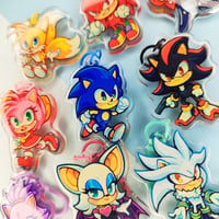 Image 1 of Sonic The Hedgehog Keychains