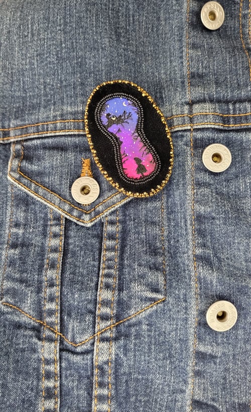 Image of Broche velours DERRIERE LA PORTE