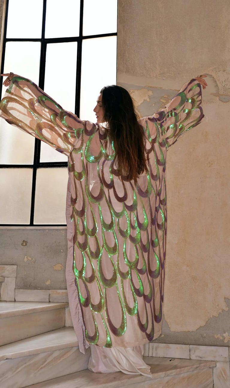 Peacock kimono 