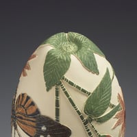 Image 6 of Amazon butterfly & passion flower sgraffito vessel  