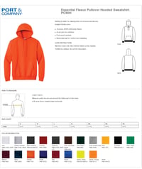 Image 2 of Illini Elite 14 Cardinal Poly/Cotton Hooded Sweatshirt
