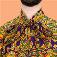 Image 3 of Lavaliere-Neck Shirt