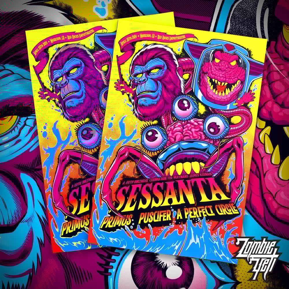 Metallica Vienna Gig Poster 2018 SN APs / Zombie Yeti