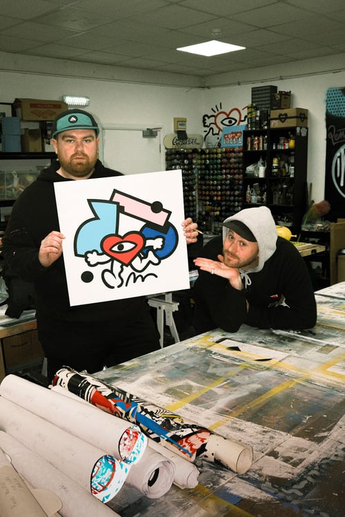 Image of ‘Throwing Shapes’ screenprint