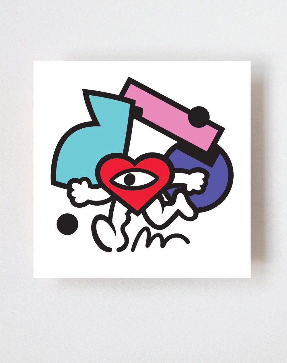Image of ‘Throwing Shapes’ screenprint