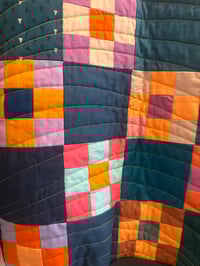 Image 4 of Quilted Blue Checker Organic Sweater