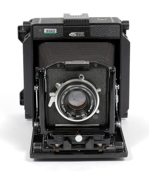 Image of Horseman 45FA 4X5 Camera w/ 135mm + 300mm lenses + Holders + FILM *NEW BELLOWS* #9583
