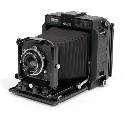 Image of Horseman 45FA 4X5 Camera w/ 135mm + 300mm lenses + Holders + FILM *NEW BELLOWS* #9583