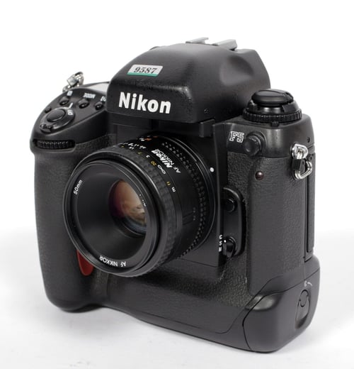 Image of Nikon F5 35mm SLR Film Camera with AF Nikkor 50mm F1.8 lens #9587