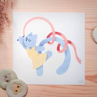 Image 3 of dancing cat • 14x14cm