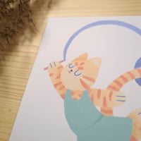 Image 2 of dancing cat • 14x14cm
