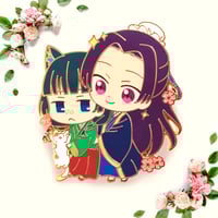 Image 1 of Maomao Long Cat Enamel Pin