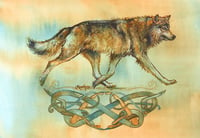 Celtic Wolf print