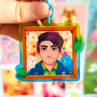 Image 6 of Stardew Valley Bachelor Portrait Keychain