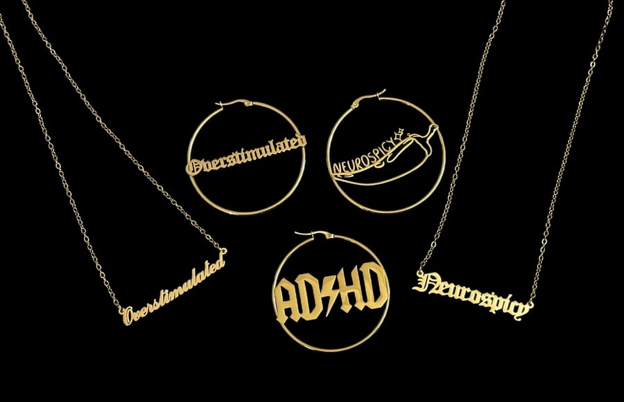 Image of Neurodivergent Hoops & Necklaces 