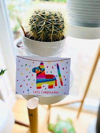 Image 4 of Mexican Piñata Feliz Cumpleaños Card