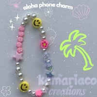 Image 3 of 🩷 Preppy Pink, Yellow, and Blue Phone Charms! 🩵