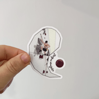 Image 1 of Emma Yin climb - transparent sticker