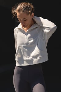 Image 4 of French Terry Cropped Hoody 