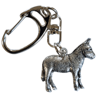 Image 4 of Pewter Donkey Keychain