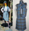 Vintage 1970's Edinburgh Textile Co Wool Tartan Skirt Suit Set