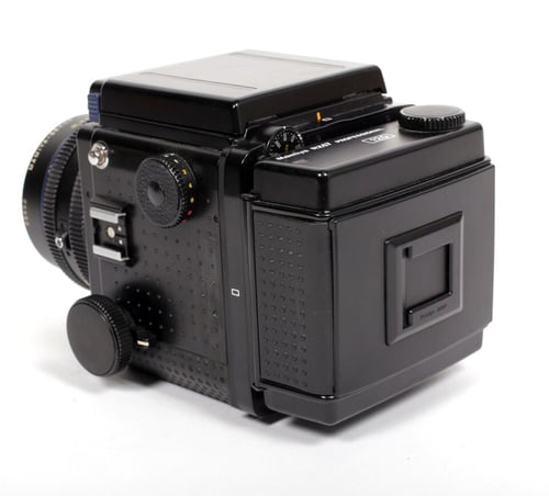 Image of Mamiya RZ67 PRO 6X7 camera with WLF + 120 back + Z 110mm F2.8 lens #4004