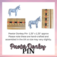 Image 2 of Pewter Donkey Pin