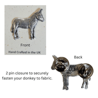 Image 3 of Pewter Donkey Pin
