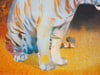 A2 Tiger in The Bear Rainforest  Screenprint