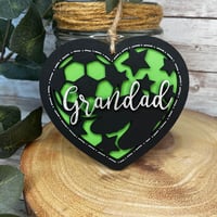 Football Personalised Heart
