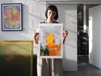 Image 1 of A3 Kettle's Yard (Sunflower Variation) Screenprint
