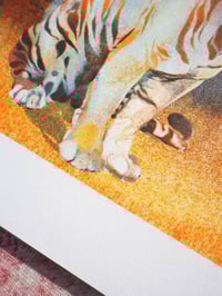 Image 4 of A5 Tiger in The Bear Rainforest Risograph Print