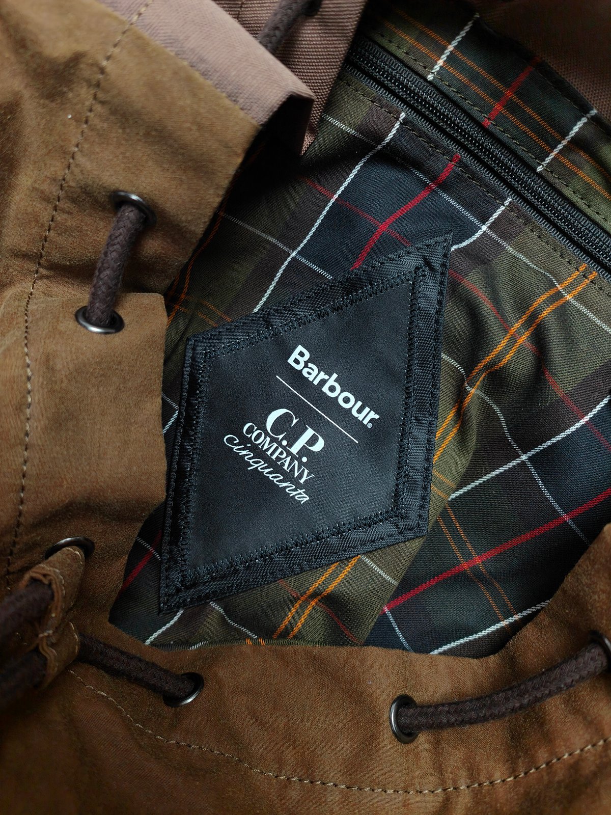 Barbour x Cp Company backpack | collective-badge