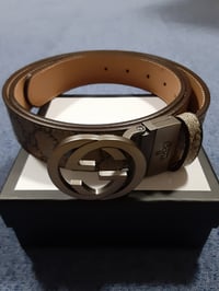 Image 1 of Gucci Belt Brown&Gray