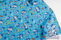 Image 1 of PRE-ORDER Sonic Button-Up Shirt <br>| Unofficial Fan Merch |