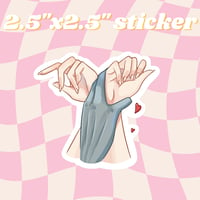 Image 1 of Alien Hands -- 2.5x2.5 inches -- Cute Matte Bookish Stickers Petra Palerno Sticker Bubble Babes