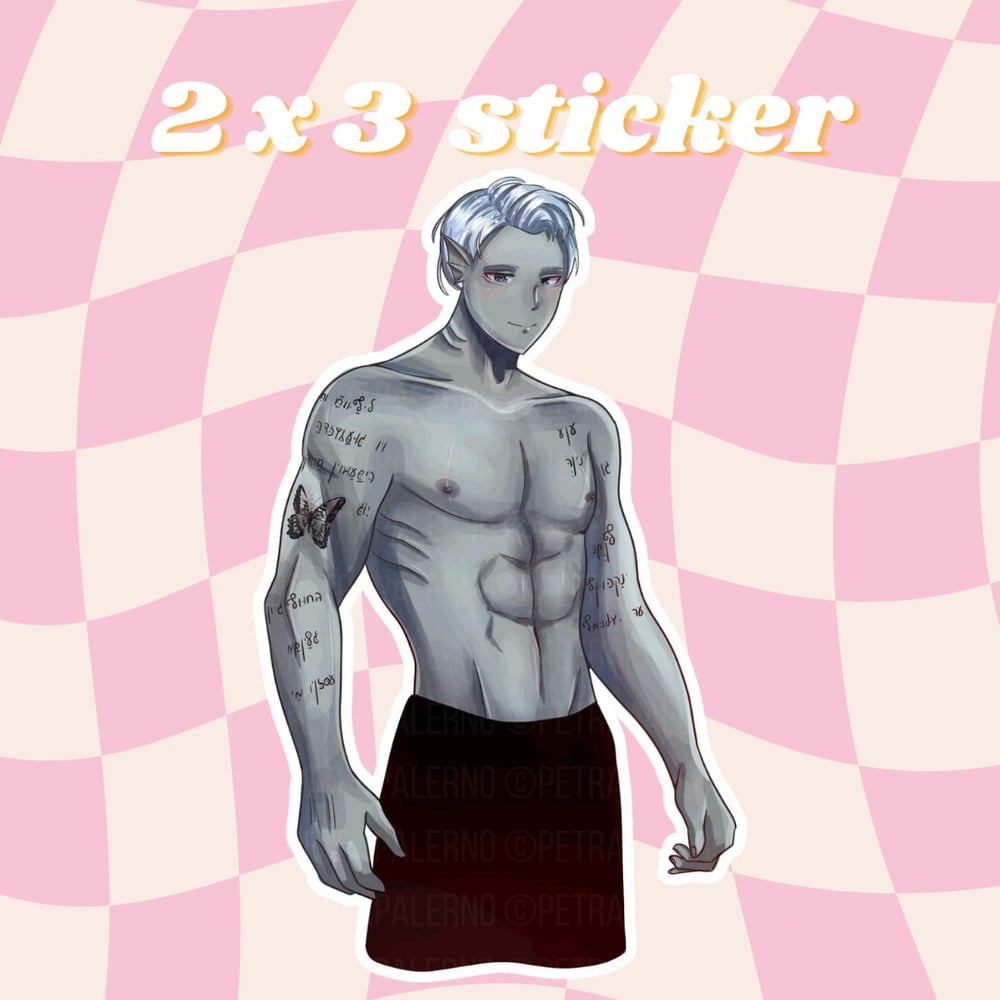 Image of Au'rinn -- 2.75 x 2.5 inches -- Cute Matte Bookish Stickers Monster Fudgers Sticker Bubble Babes