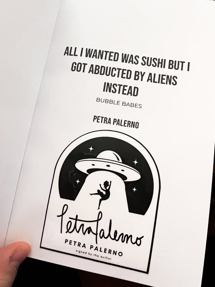 Image of Petra Palerno signed by the author laminated bookplate