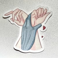 Image 2 of Alien Hands -- 2.5x2.5 inches -- Cute Matte Bookish Stickers Petra Palerno Sticker Bubble Babes