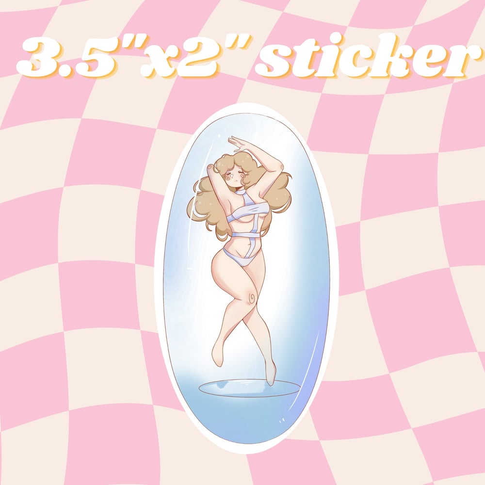 Image of Bubble Opal -- 3x2 inches -- Cute Matte Bookish Stickers Petra Palerno Sticker Bubble Babes